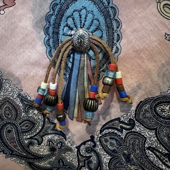 Vintage Ginnie Johansen Bandana/ Scarf w/ Western Rodeo Queen Theme - Picture 3 of 11